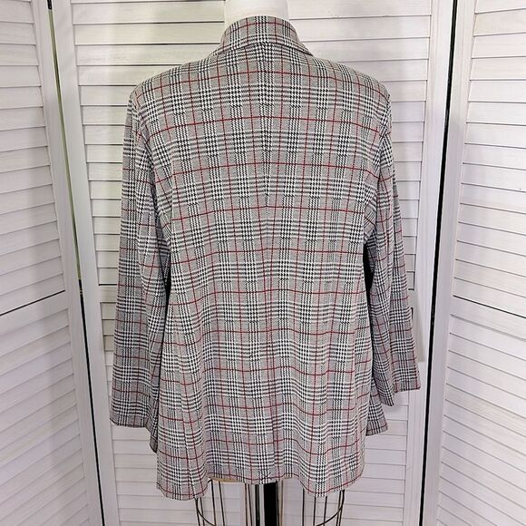 Calvin Klein Houndstooth Plaid Blazer 2X Jacket Partial Tags * - Picture 9 of 15